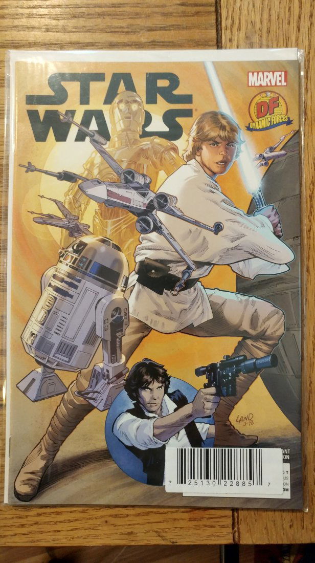 STAR WARS #1 DYNAMIC FORCES GREG LAND VARIANT COA SEALED (1 of 2)