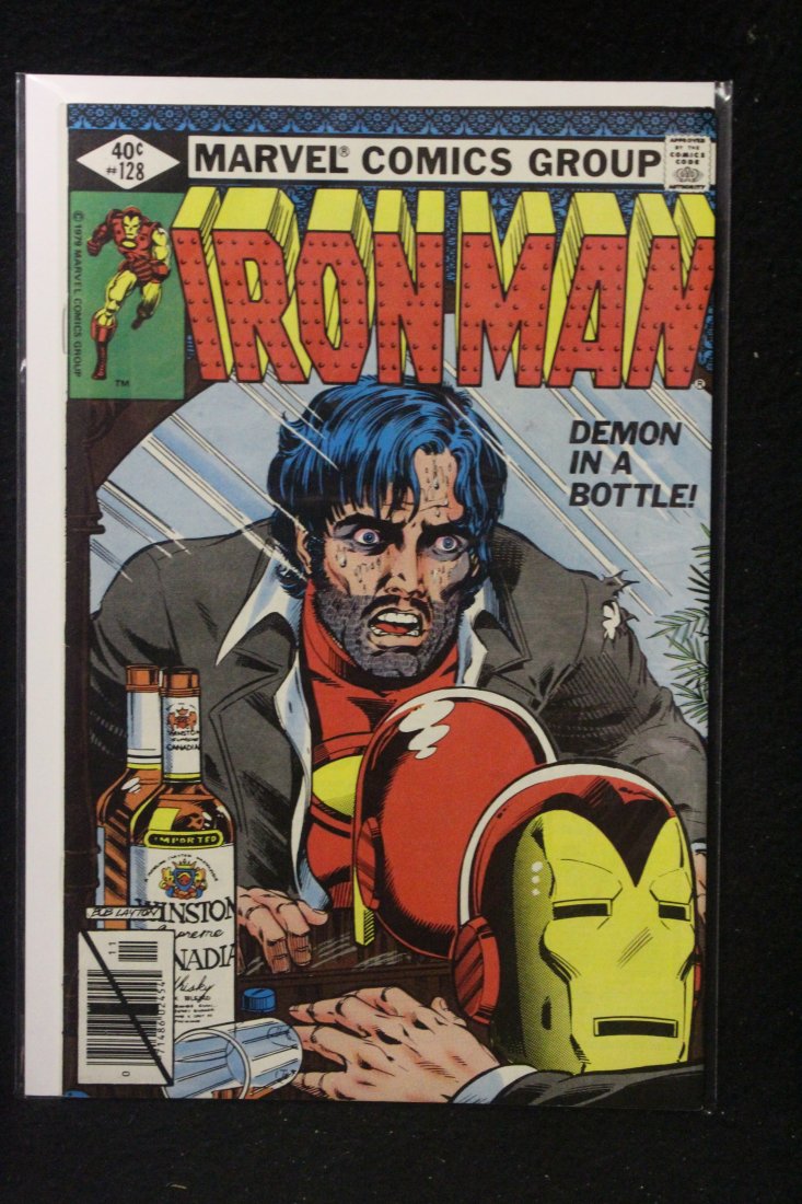 Iron Man #128 Demon in a Bottle Classic Tony Stark Alcoholic Cover (1 of 4)
