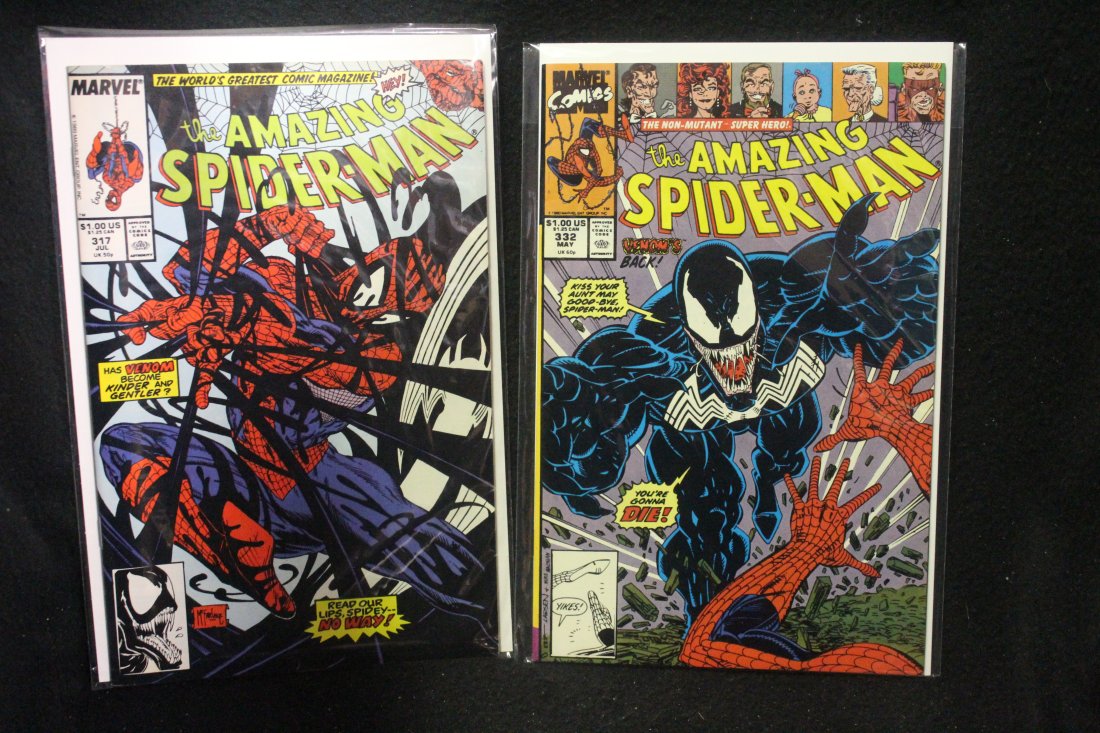 Amazing Spider-man #317 & 332 Venom App Lot of 2 Comics: Amazing Spider-man #317 & 332 Venom App Lot of 2 Comics