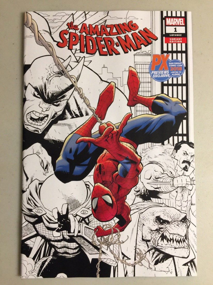 AMAZING SPIDER-MAN #1 SAN DIEGO 2018 COMIC CON PX EXCLUSIVE VARIANT (1 of 1)