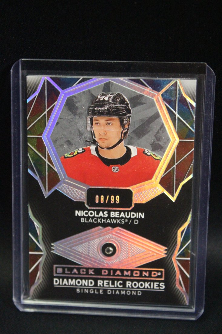 20-21 UD BLACK DIAMOND NICOLAS BEAUDIN RC #08/99 DIAMOND RELIC ROOKIES (1 of 2)