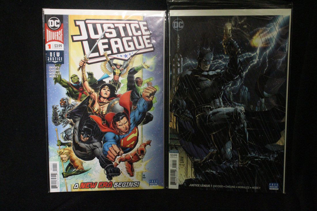 JUSTICE LEAGUE #1 REGULAR AND VARIANT COVER SET OF 2 COMICS (1 of 1)