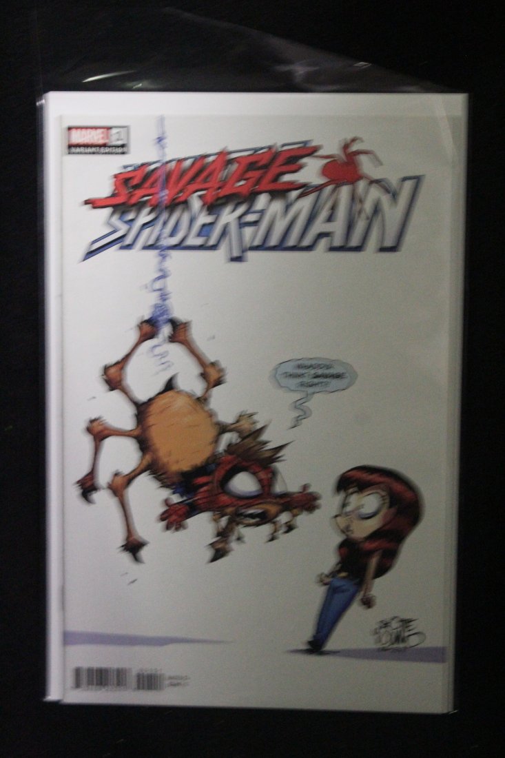 SAVAGE SPIDER-MAN #1 SCOTTIE YOUNG VARIANT COVER: SAVAGE SPIDER-MAN #1 SCOTTIE YOUNG VARIANT COVER