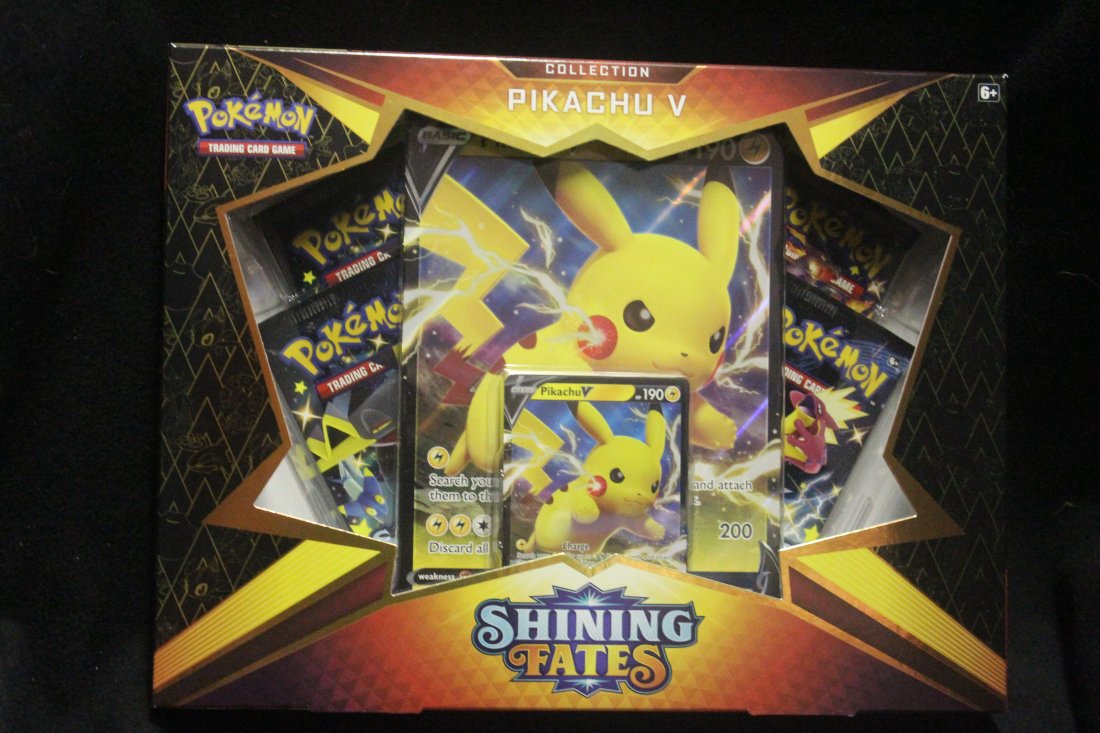 POKEMON SHINING FATES PIKACHU V BOX (1 of 1)
