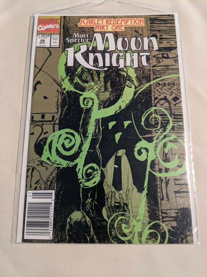 MARC SPECTOR MOON KNIGHT #26 NMT 1991 NEWSSTAND FIRST PRINT MARVEL COMICS (1 of 1)