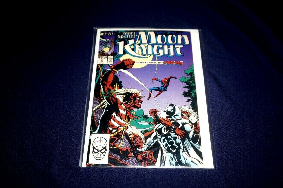 MARC SPECTOR MOON KNIGHT #2 NMT 1989 FIRST PRINT SPIDER-MAN MARVEL COMICS: MARC SPECTOR MOON KNIGHT #2 NMT 1989 FIRST PRINT SPIDER-MAN MARVEL COMICS