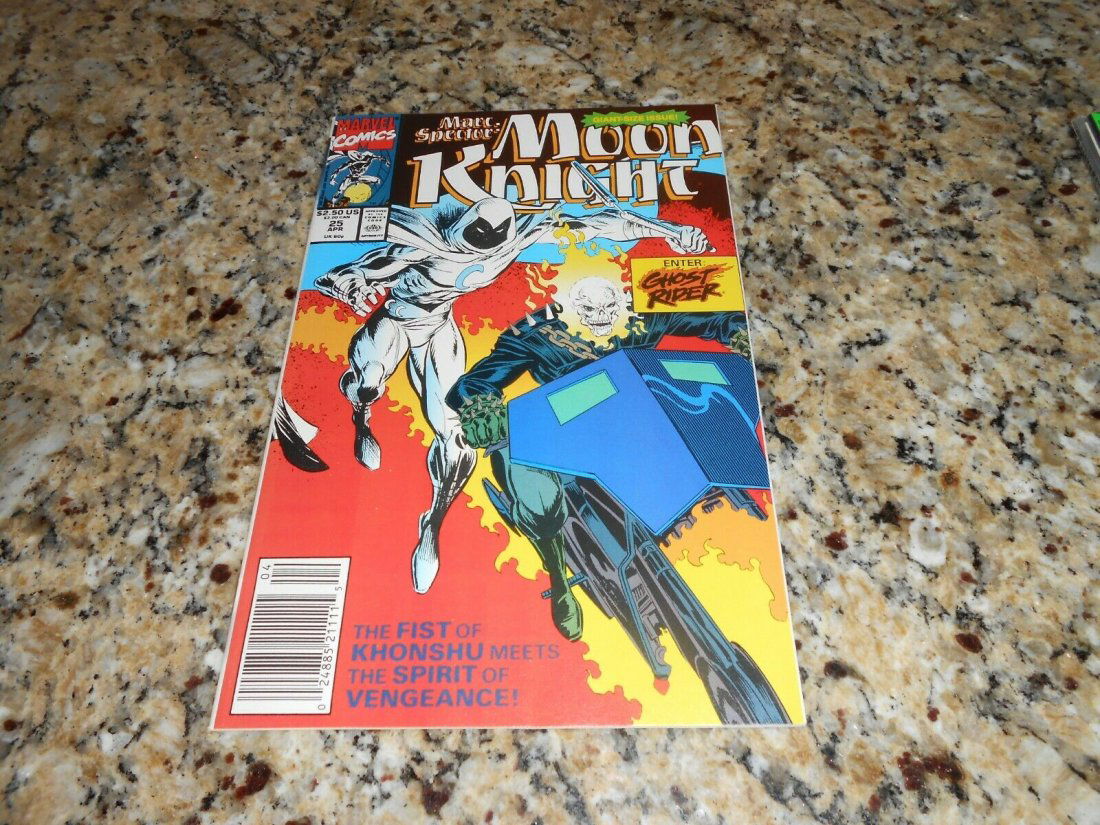 MARC SPECTOR MOON KNIGHT #25 NMT 1991 NEWSSTAND GHOST RIDER 1ST PRINT MARVEL: MARC SPECTOR MOON KNIGHT #25 NMT 1991 NEWSSTAND GHOST RIDER 1ST PRINT MARVEL