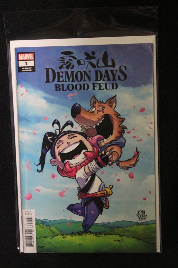 DEMON DAYS BLOOD FEUD #1 SCOTTIE YOUNG VARIANT COVER: DEMON DAYS BLOOD FEUD #1 SCOTTIE YOUNG VARIANT COVER
