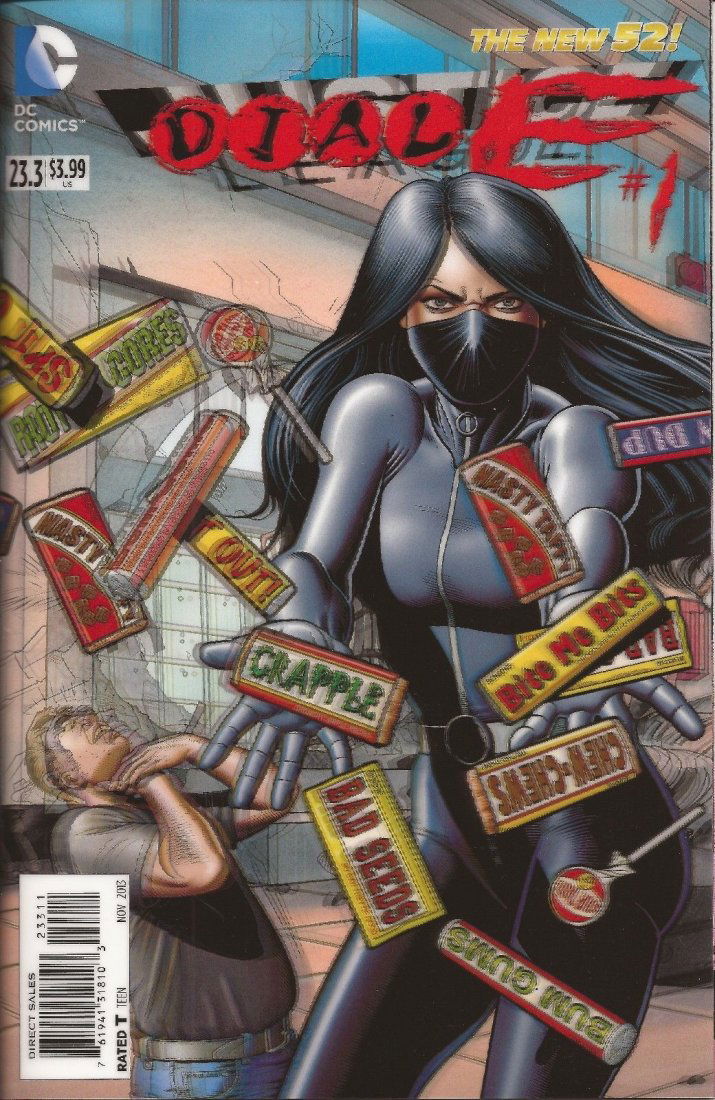 JUSTICE LEAGUE 23.3 DIAL E 3D LENTICULAR COVER RARE NM 1ST PRINT NEW 52 DC (1 of 1)