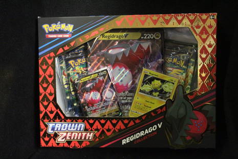 POKEMON CROWN ZENITH REGIDRAGO V BOX SEALED UNOPENED: POKEMON CROWN ZENITH REGIDRAGO V BOX SEALED UNOPENED