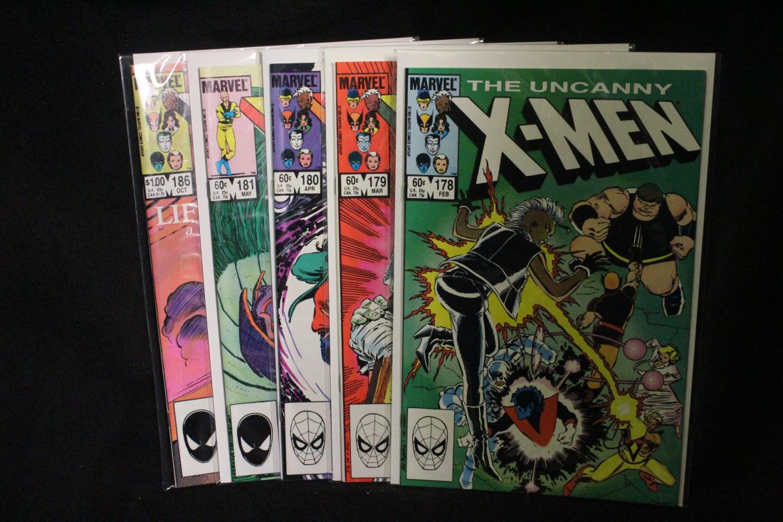 UNCANNY X-MEN #178 TO #181 & #186 LOT OF 5 COMICS: UNCANNY X-MEN #178 TO #181 & #186 LOT OF 5 COMICS