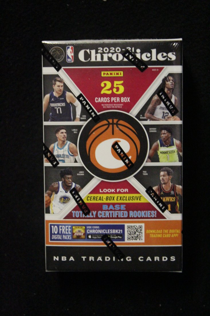 20-21 PANINI CHORONICLES NBA CEREAL BOX SEALED UNOPENED: 20-21 PANINI CHORONICLES NBA CEREAL BOX SEALED UNOPENED