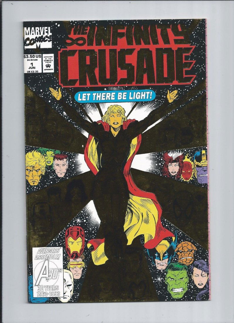INFINITY CRUSADE #1 GOLD FOIL THANOS NMT 1ST PRINT MARVEL 1993 (1 of 1)