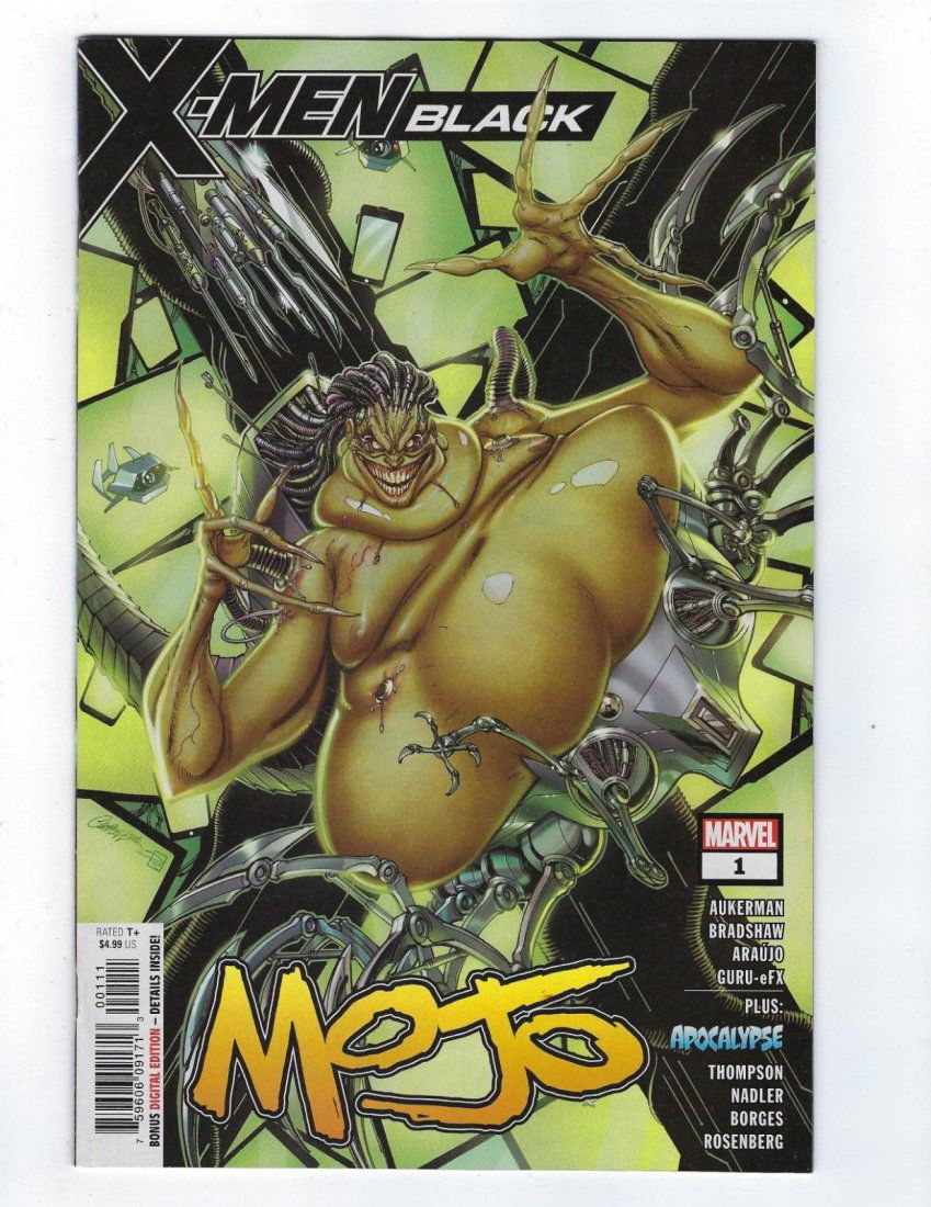 X-MEN BLACK MOJO #1 J SCOTT CAMPBELL COVER NMT 2018: X-MEN BLACK MOJO #1 J SCOTT CAMPBELL COVER NMT 2018