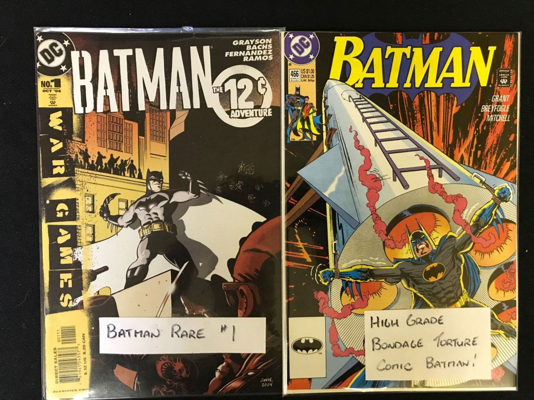 BATMAN #466 TORTURE + RARE WAR GAMES #1 COMIC (1 of 1)