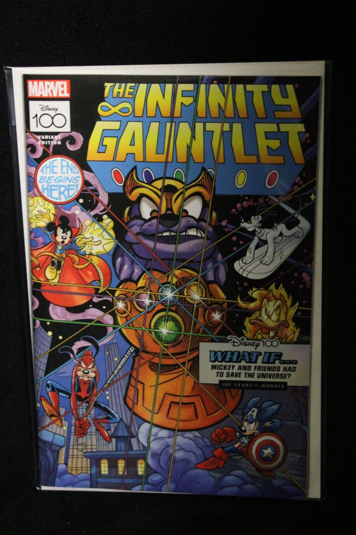 AMAZING SPIDER-MAN #23 DISNEY100 INFINITY GAUNLET #1 VARIANT COVER (1 of 1)