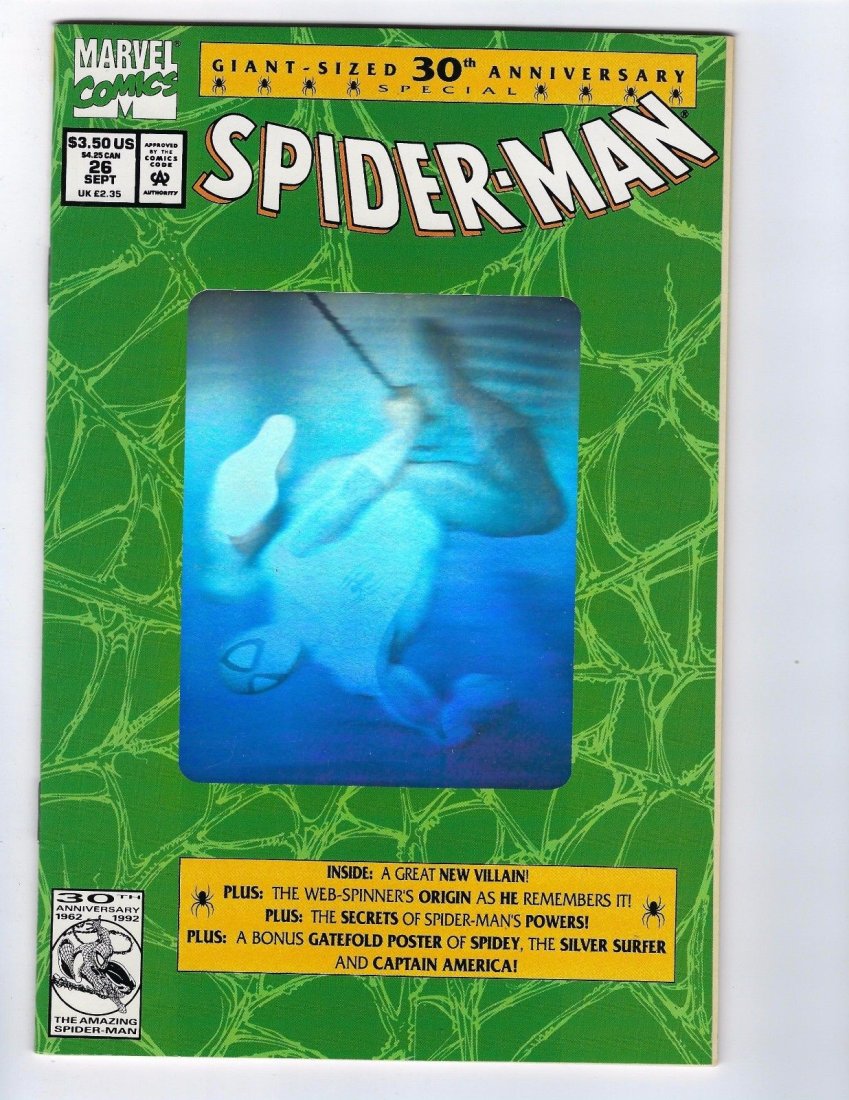 SPIDER-MAN #26 HOLOGRAM COVER GIANT SIZE 30TH ANNIVERSARY: SPIDER-MAN #26 HOLOGRAM COVER GIANT SIZE 30TH ANNIVERSARY