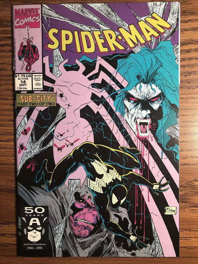 SPIDER-MAN #14 MORBIUS APPEARANCE TODD MCFARLANE 1ST PRINT 1991 MARVEL: SPIDER-MAN #14 MORBIUS APPEARANCE TODD MCFARLANE 1ST PRINT 1991 MARVEL