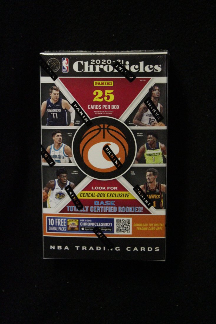 20-21 PANINI CHORONICLES NBA CEREAL BOX SEALED UNOPENED: 20-21 PANINI CHORONICLES NBA CEREAL BOX SEALED UNOPENED
