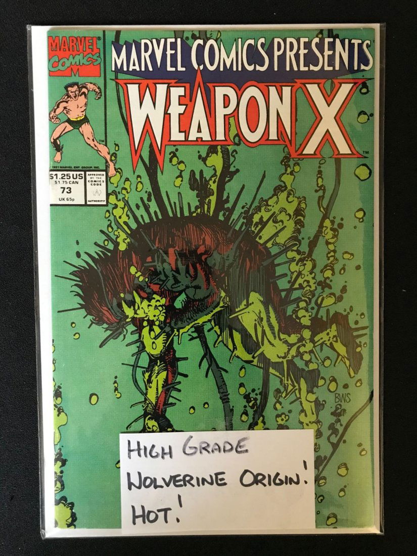 MARVEL COMICS PRESENTS #73 WOLVERINE WEAPON X ORIGIN (1 of 1)