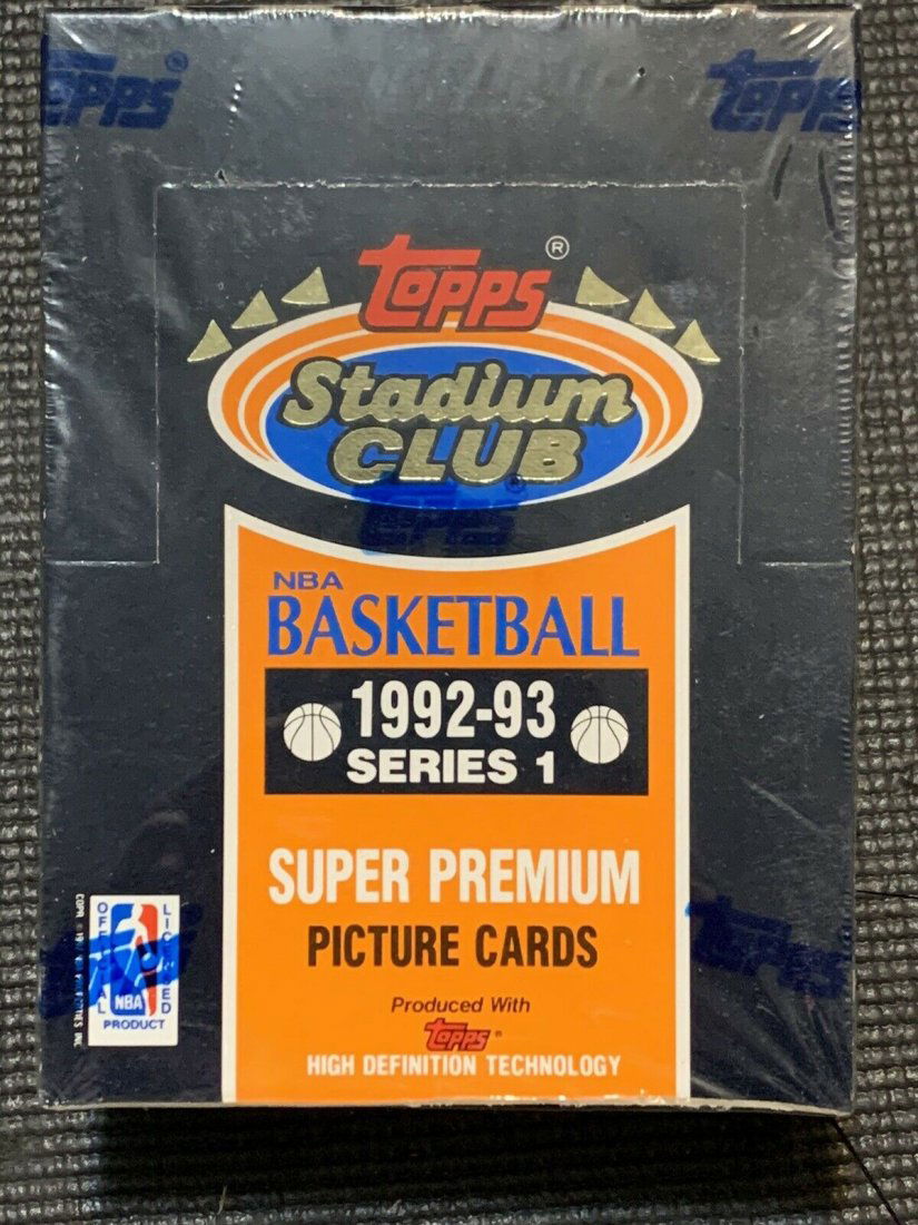 1992-93 Topps Stadium Club Series 1 Basketball Factory Sealed Box JORDAN INSERTS (1 of 1)
