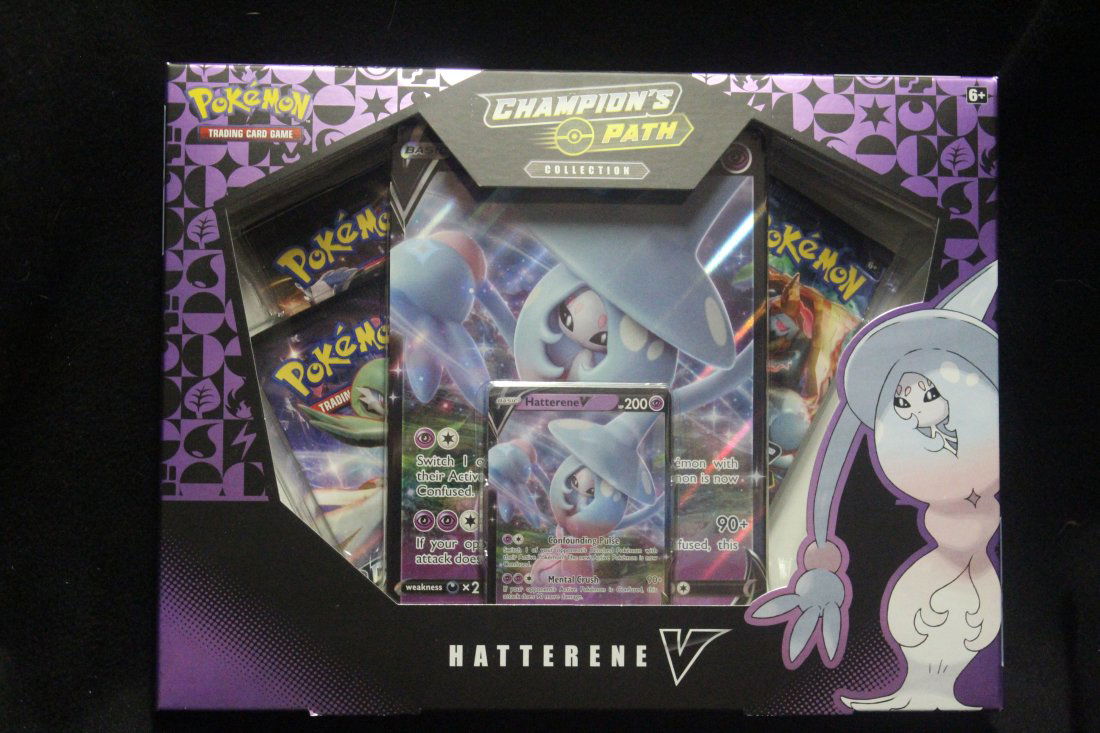 POKEMON CHAMPION'S PATH HATTERENE V COLLECTION SEALED UNOPENED (1 of 1)