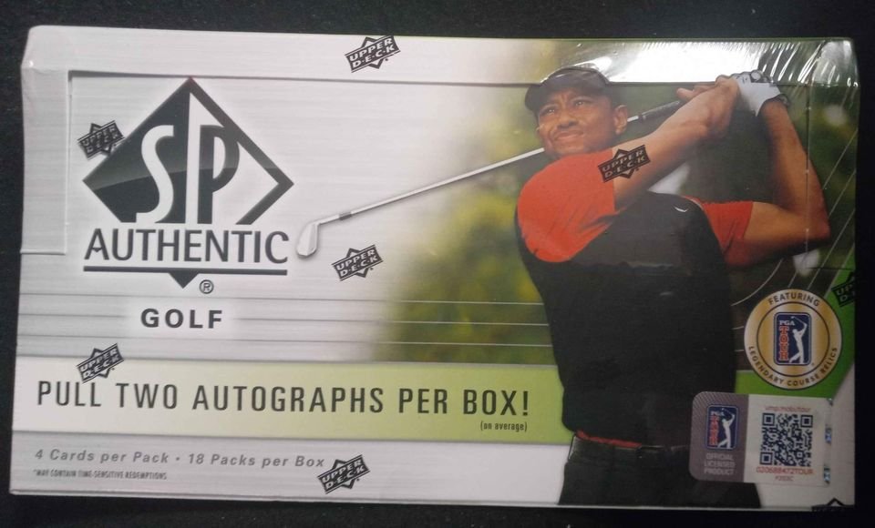 2021 UD SP AUTHENTIC GOLF HOBBY BOX SEALED UNOPENED (1 of 1)