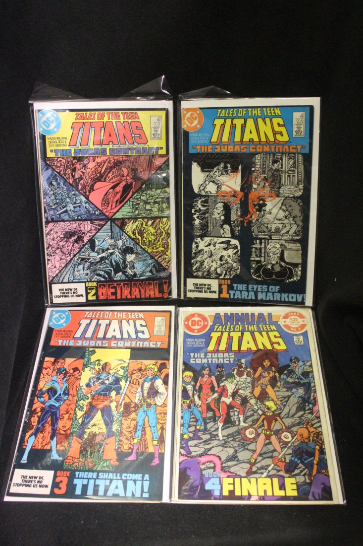 TALES OF THE TEEN TITANS #42 TO #44 & ANNUAL #3 1ST NIGHTWING JUDAS CONTRACT SET OF 4 COMICS (1 of 5)
