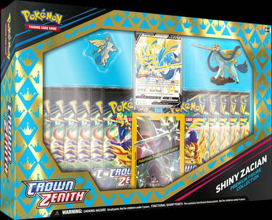 POKEMON SWSH12.5 CROWN ZENITH PREMIUM FIGURE SHINEY ZACIAN: POKEMON SWSH12.5 CROWN ZENITH PREMIUM FIGURE SHINEY ZACIAN