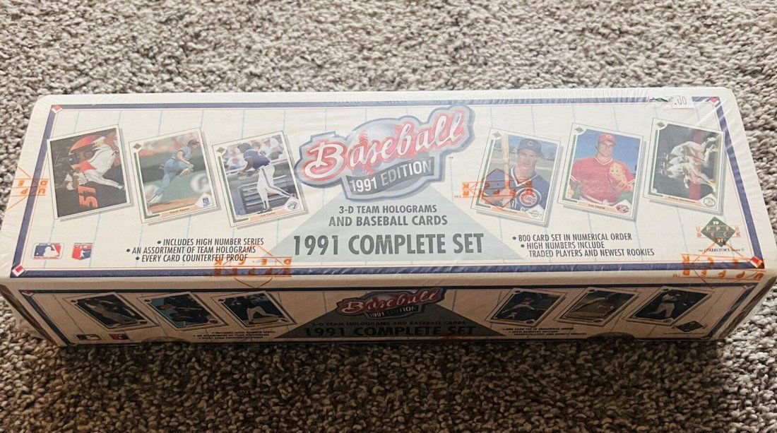 1991 UPPER DECK BASEBALL COMPLETE FACTORY SEALED 800 CARD SET (1 of 1)