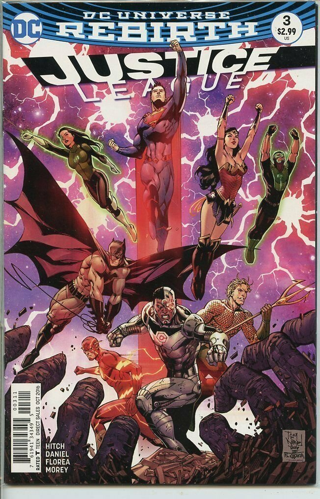 JUSTICE LEAGUE #3 TONY DANIEL VARIANT COVER DC UNIVERSE REBIRTH: JUSTICE LEAGUE #3 TONY DANIEL VARIANT COVER DC UNIVERSE REBIRTH