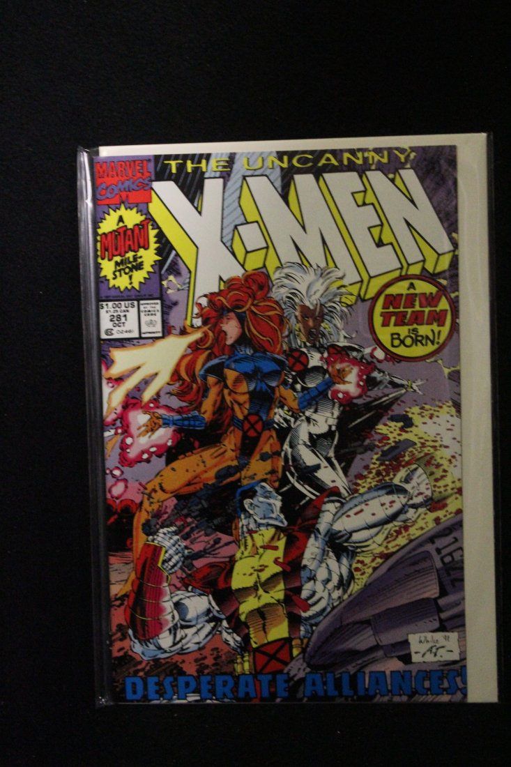UNCANNY X-MEN #281 NEW X-MEN TEAM WHILCE PORTACIO ARTWORK: UNCANNY X-MEN #281 NEW X-MEN TEAM WHILCE PORTACIO ARTWORK