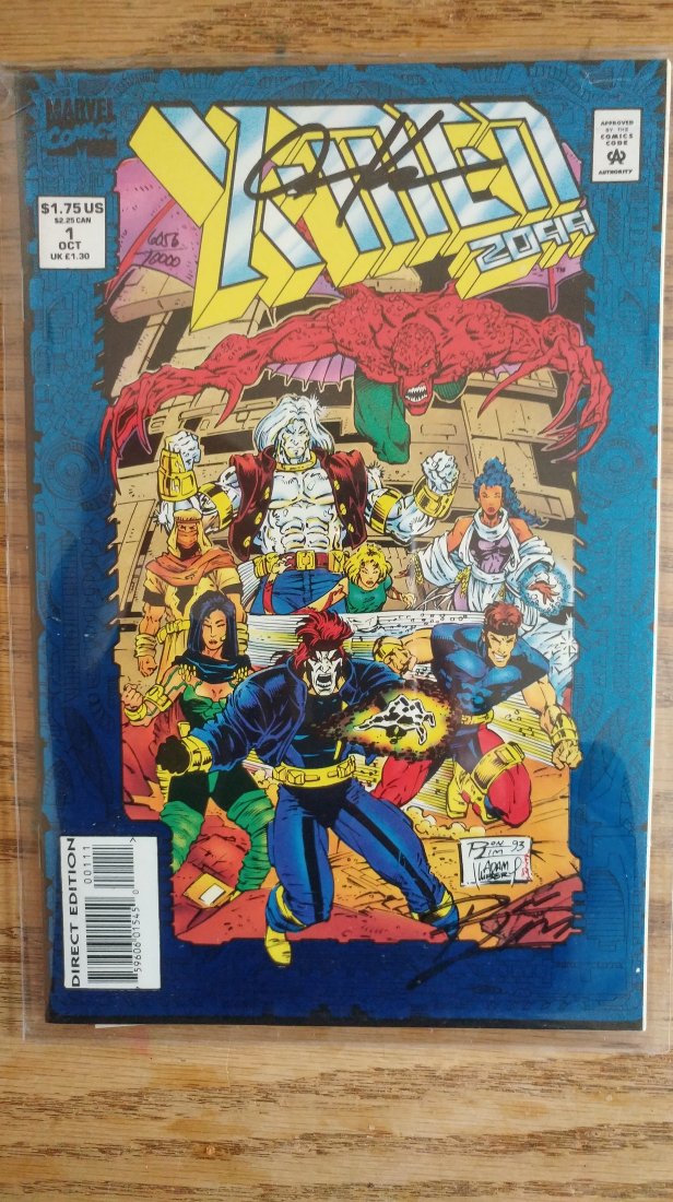 X-MEN 2099 #1 FOIL COVER DYNAMIC FORCES SIGNED by RON LIM & ADAM KUBERT COA (1 of 2)