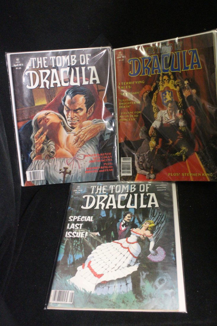 THE TOMB OF DRACULA MAGAZINE #4 TO #6 LOT OF 3 MAGAZINES (1 of 1)