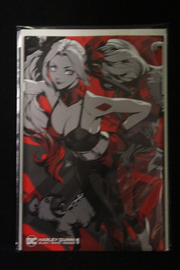 HARLEY QUINN BLACK + WHITE + REDDER #1 ARTGERM VARIANT COVER: HARLEY QUINN BLACK + WHITE + REDDER #1 ARTGERM VARIANT COVER