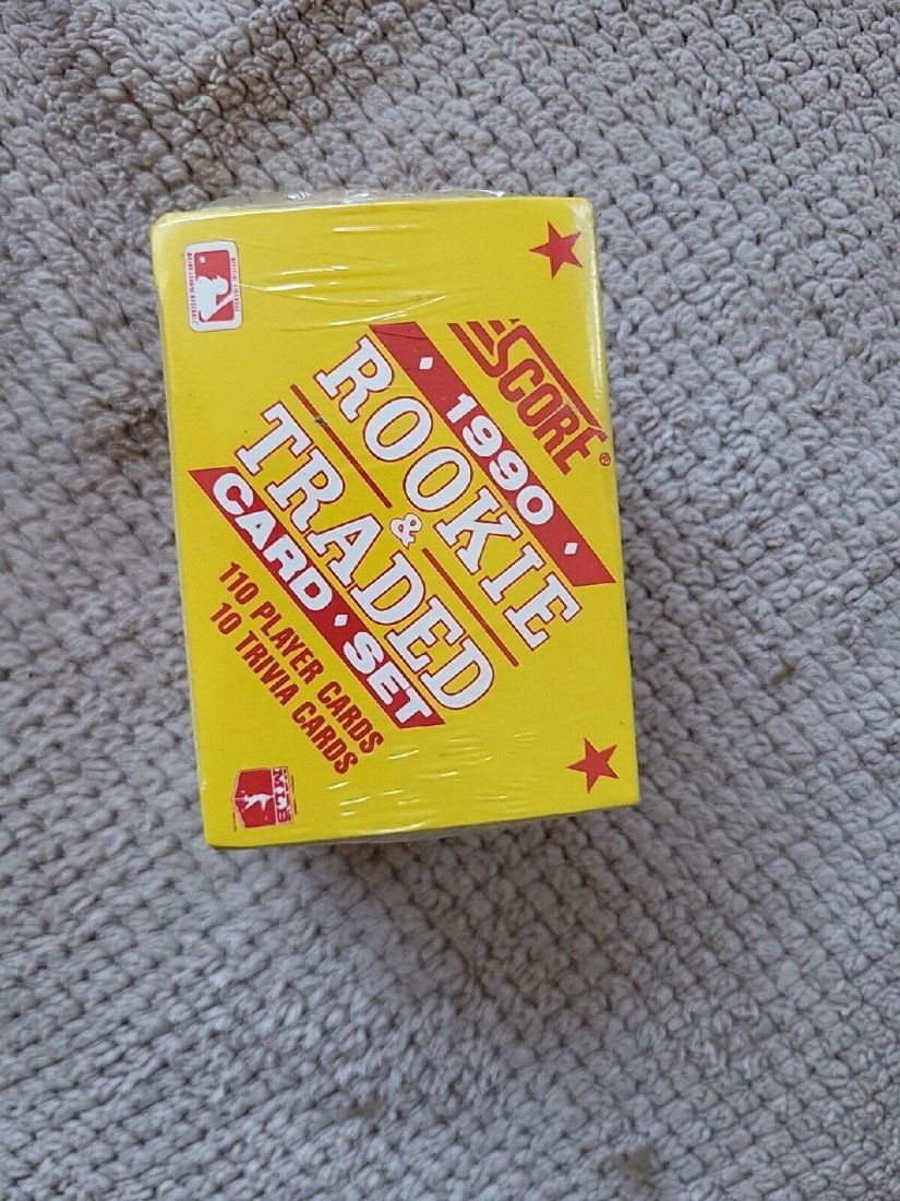 Score 1990 Rookie & Traded Baseball Factory Sealed Set Frank Thomas Rookie + Eric Lindros Card (1 of 1)