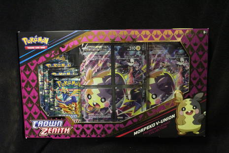POKEMON CROWN ZENITH MORPEKO V-UNION BOX SEALED UNOPENED: POKEMON CROWN ZENITH MORPEKO V-UNION BOX SEALED UNOPENED