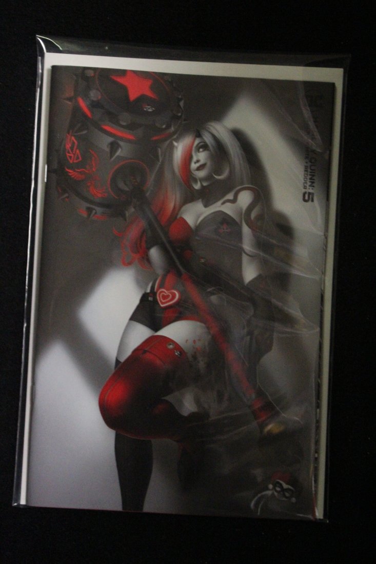 HARLEY QUINN BLACK WHITE REDDER #5 WARREN LOUW VARIANT COVER: HARLEY QUINN BLACK WHITE REDDER #5 WARREN LOUW VARIANT COVER