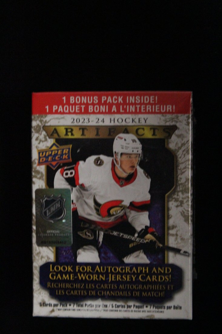23-24 UPPER DECK ARTIFACTS HOCKEY BLASTER BOX SEALED UNOPENED (1 of 1)