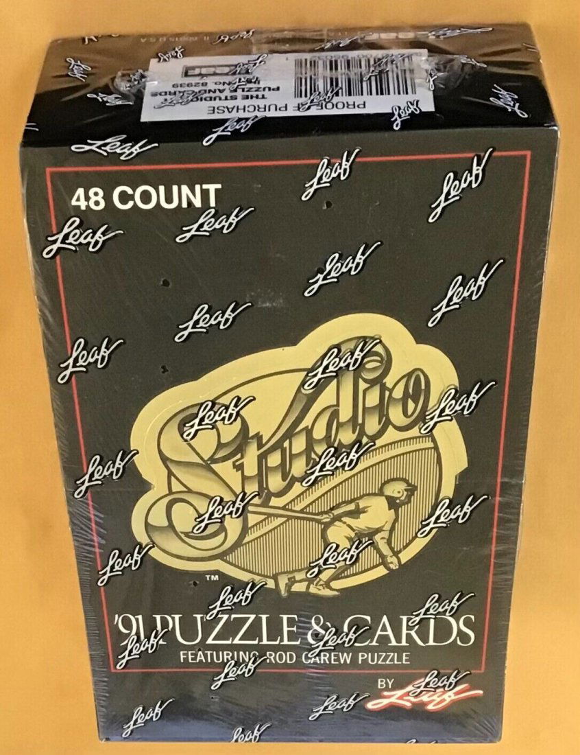 1991 Leaf Studio Baseball Trading Cards Factory Sealed 48 packs Wax Box (1 of 1)