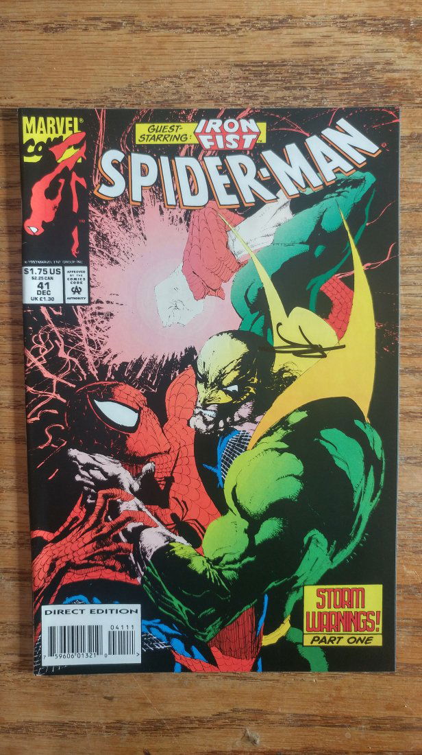 SPIDER-MAN #41 SIGNED BY ARTIST JAE LEE 1ST PRINT IRON FIST STORM WARNINGS (1 of 1)
