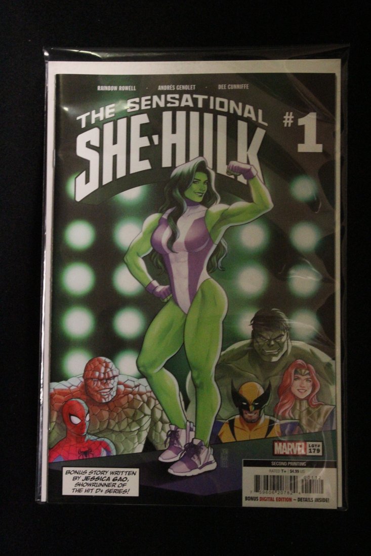 SENSATIONAL SHE-HULK #1 JEN BARTEL VARIANT COVER: SENSATIONAL SHE-HULK #1 JEN BARTEL VARIANT COVER