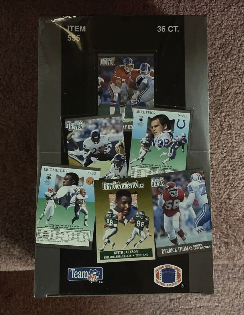 1991 FLEER ULTRA FOOTBALL UNOPENED SEALED WAX BOX 36 PACKS BRETT FAVRE ROOKIE! (1 of 1)