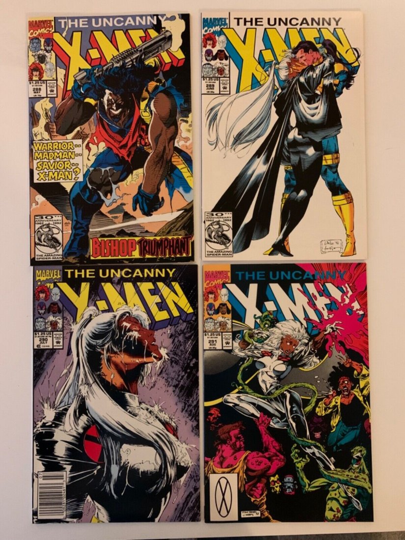 Uncanny X-Men 288-291, Marvel Comics 1992. 4 book lot (1 of 1)