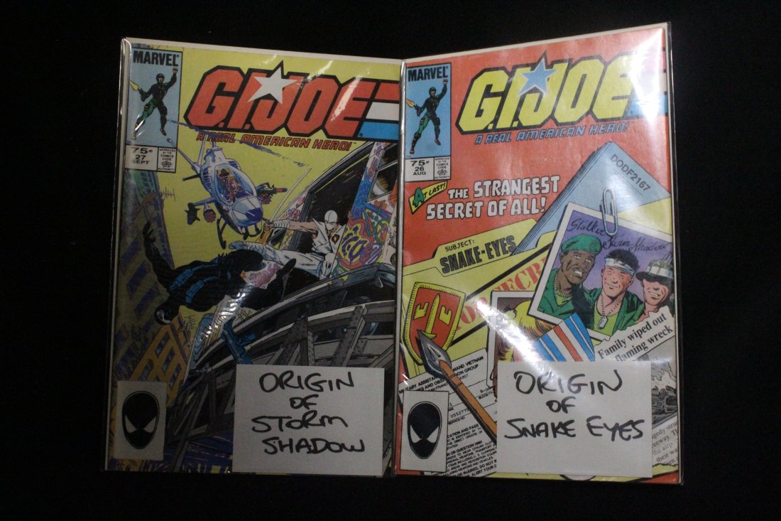 GI JOE #26 & #27 ORIGIN OF SNAKEEYES & STORM SHADOW (1 of 1)