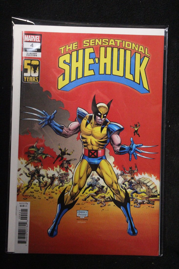 SENSATIONAL SHE-HULK #4 WOLVERINE HOMAGE VARIANT COVER (1 of 1)