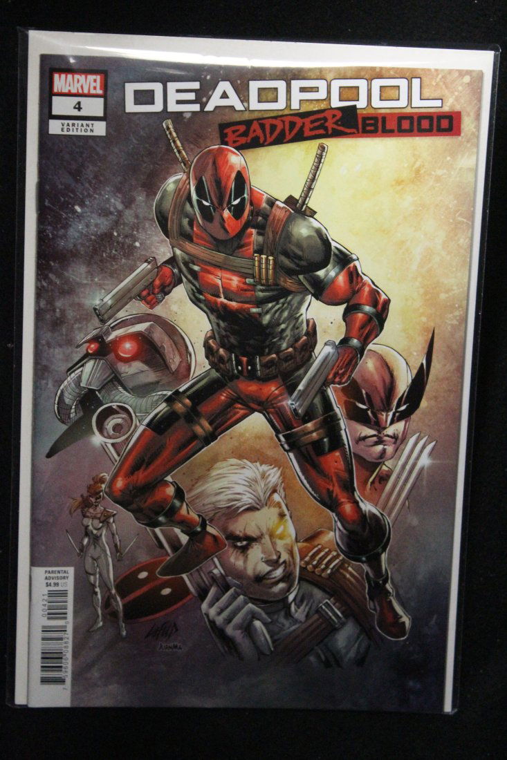 DEADPOOL BADDER BLOOD #4 ROB LIEFELD VARIANT COVER (1 of 1)