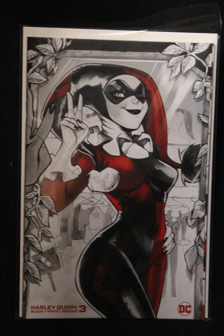 HARLEY QUINN BLACK WHITE REDDER #3 ANDOLFO VARIANT COVER (1 of 1)