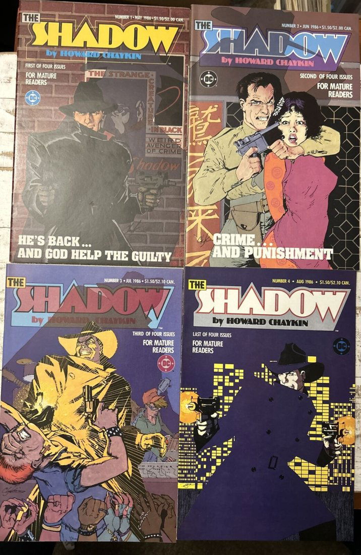 The Shadow #1-4 Complete Set (1986) Howard Chaykin DC Comics (1 of 1)