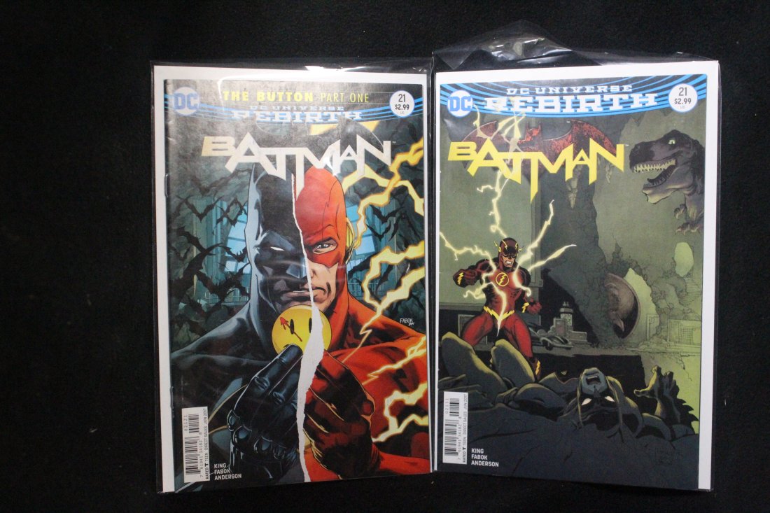 BATMAN #21 THE BUTTON REGULAR AND VARIANT COVER LOT OF 2 COMICS (1 of 1)